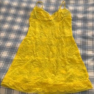 Victoria’s Secret yellow lace negligee